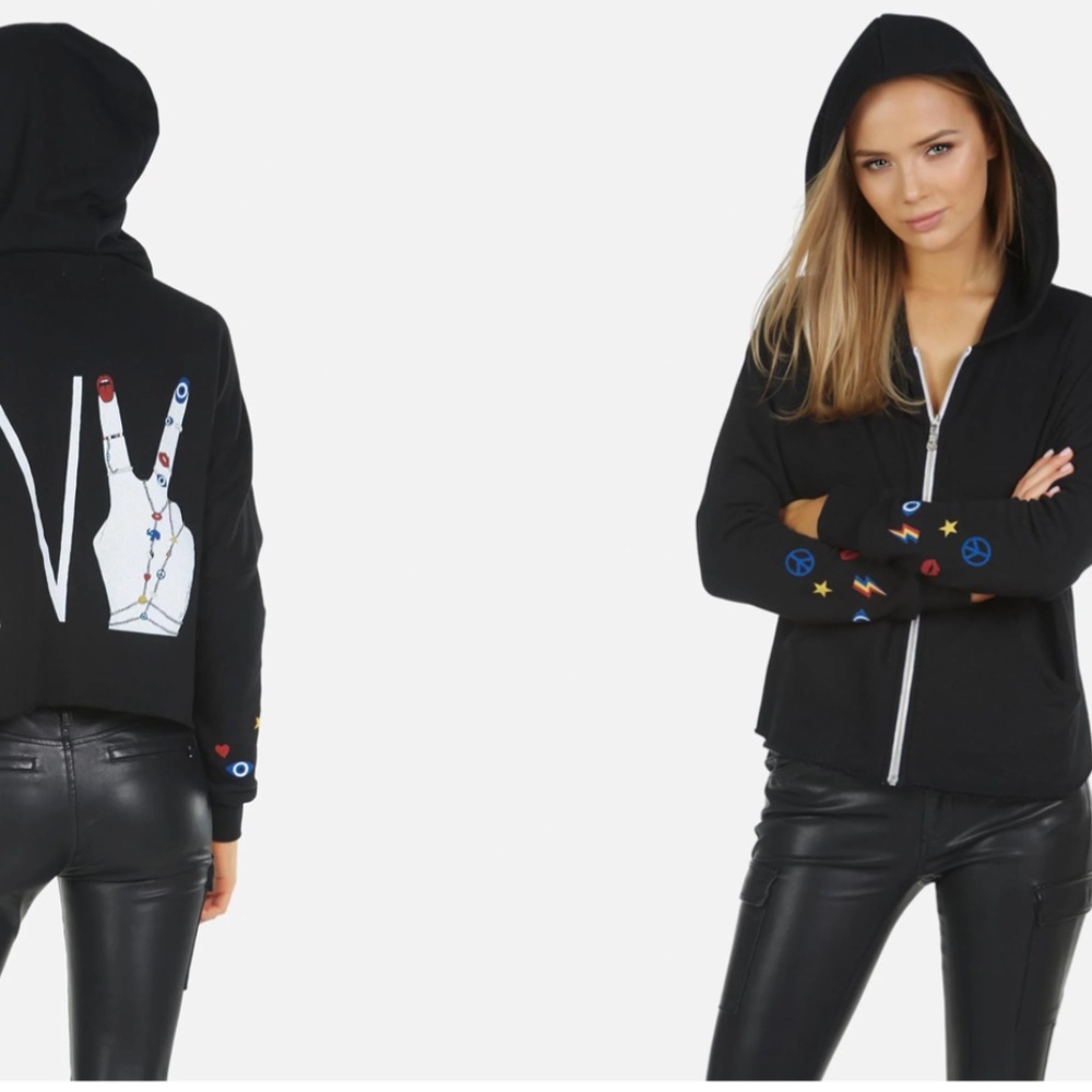 Lauren Moshi NY Hands Element Zip Up